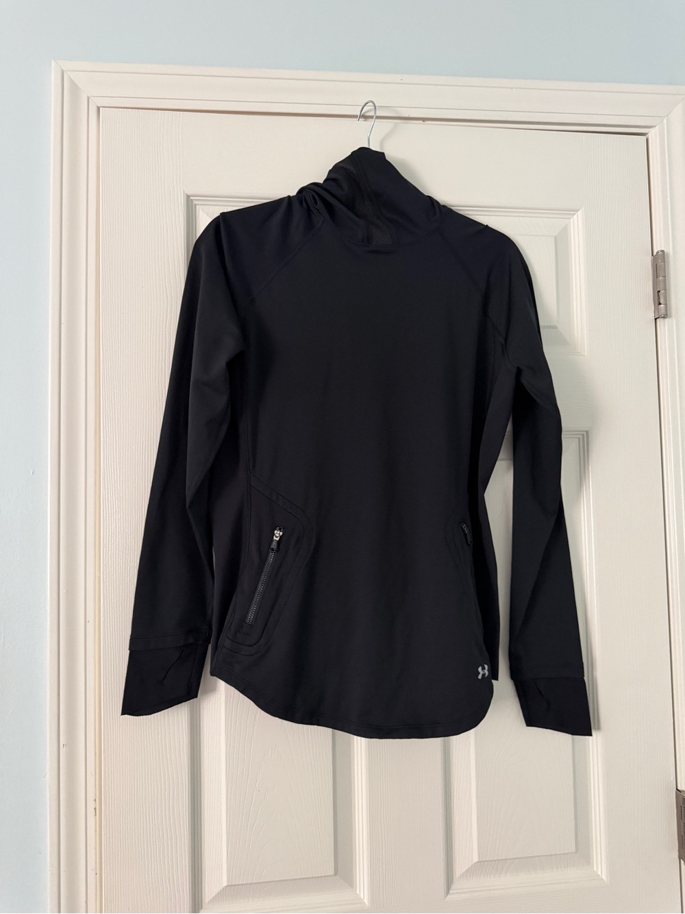 Under Armour Black Hooded Lightweight Pullover Jacket